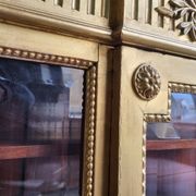 Louis xvi display cabinet in gilded wood