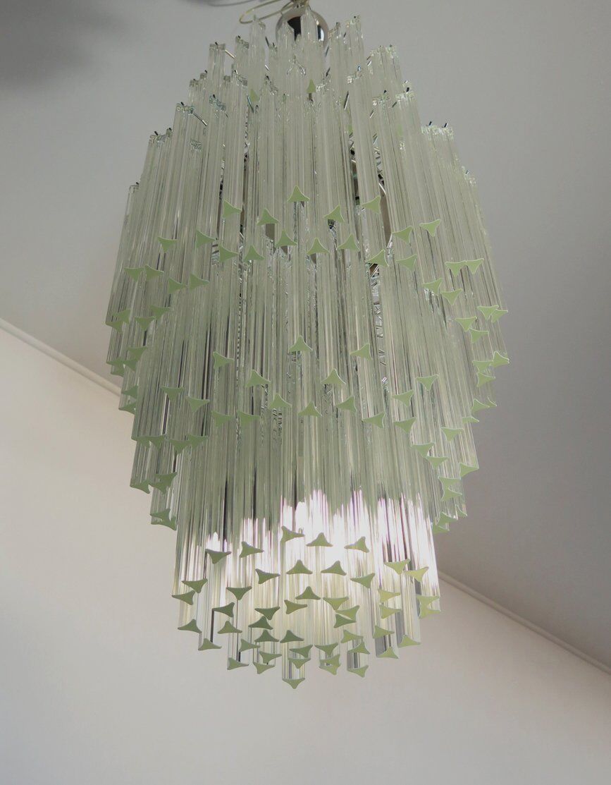 Vintage Italian chandelier in Murano glass (70s)