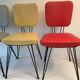 Quatre chaises vintage pied Eiffel