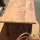 Old farmhouse coffee table in raw solid oak - 1 drawer