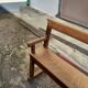 Banc chêne massif clair