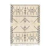 Modern Moroccan carpet white