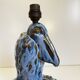 'Pelican' sculpture, Art Deco lamp base / inkwell in fine glazed stoneware