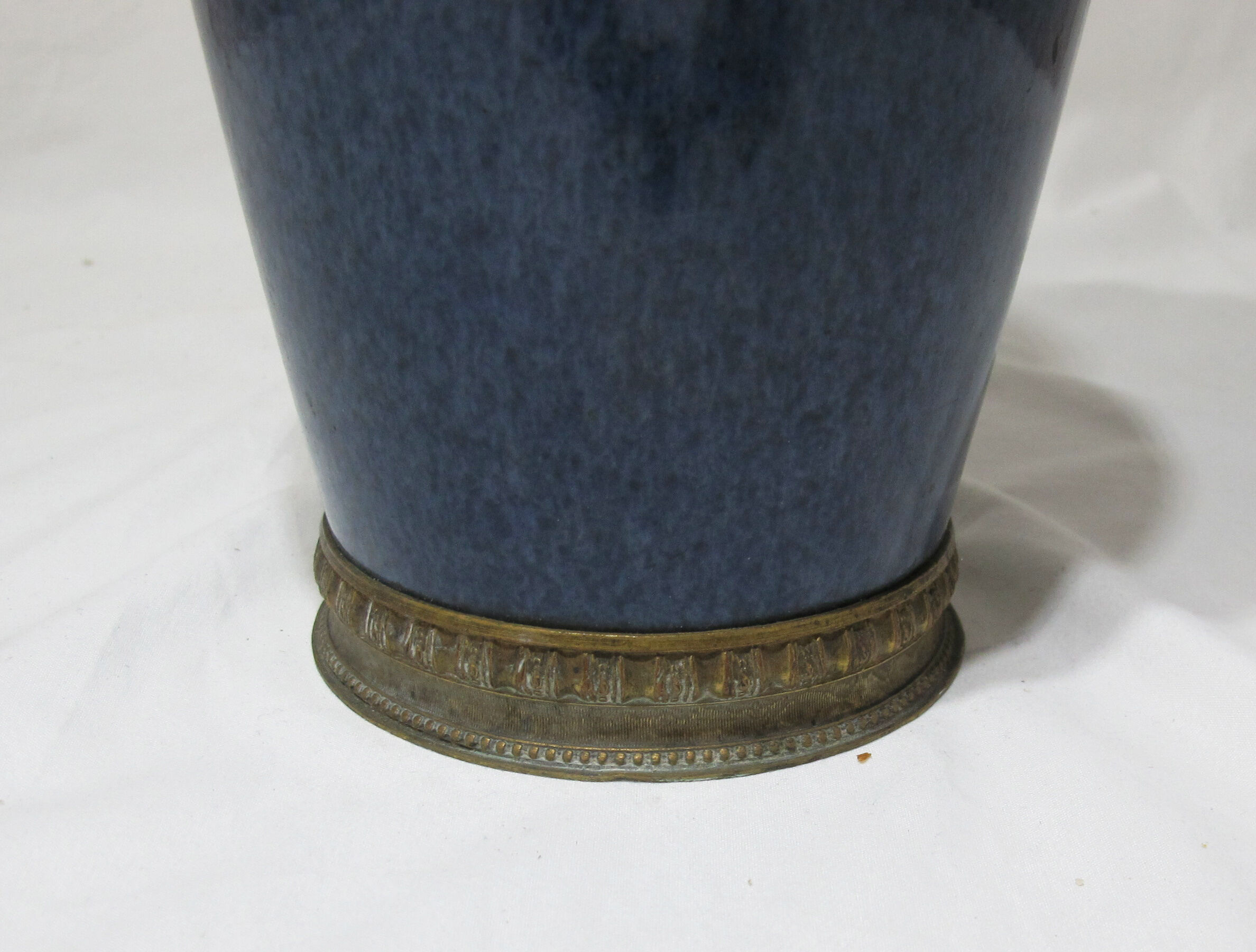 Large powdery blue porcelain vase