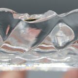 Lot of 4 old baccarat bottle coasters, twisted bamboo model