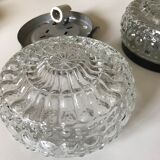 Glass ceiling light circa 1960