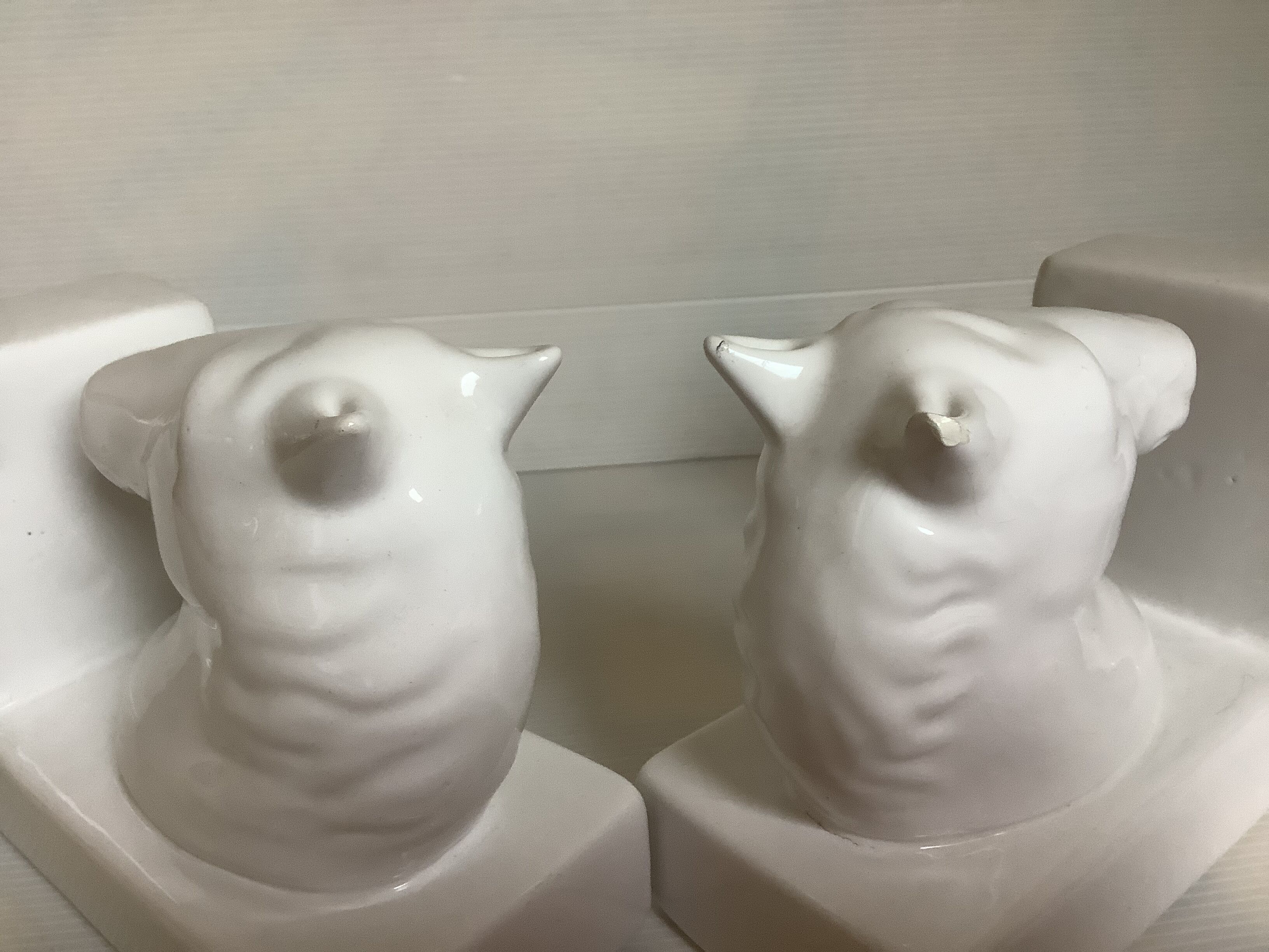 Horse book greenhouse white earthenware