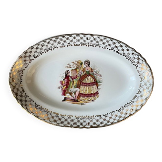 Porcelain dish stamped Moulin des Loups