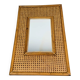 Rattan and cane mirror from the 1960s.