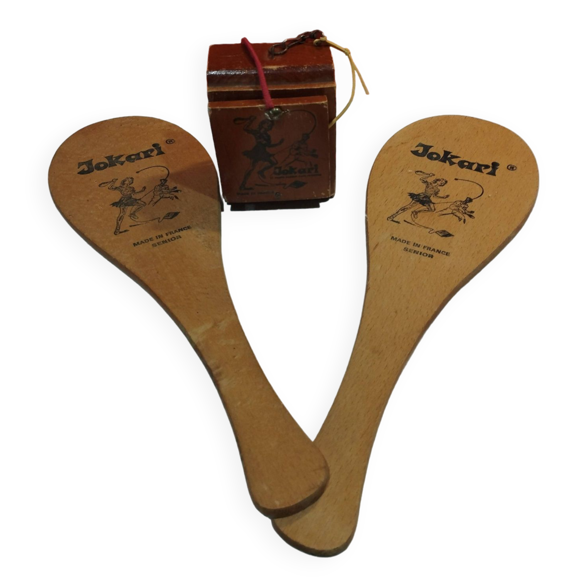 old wooden game: Jokari Adult - made in France