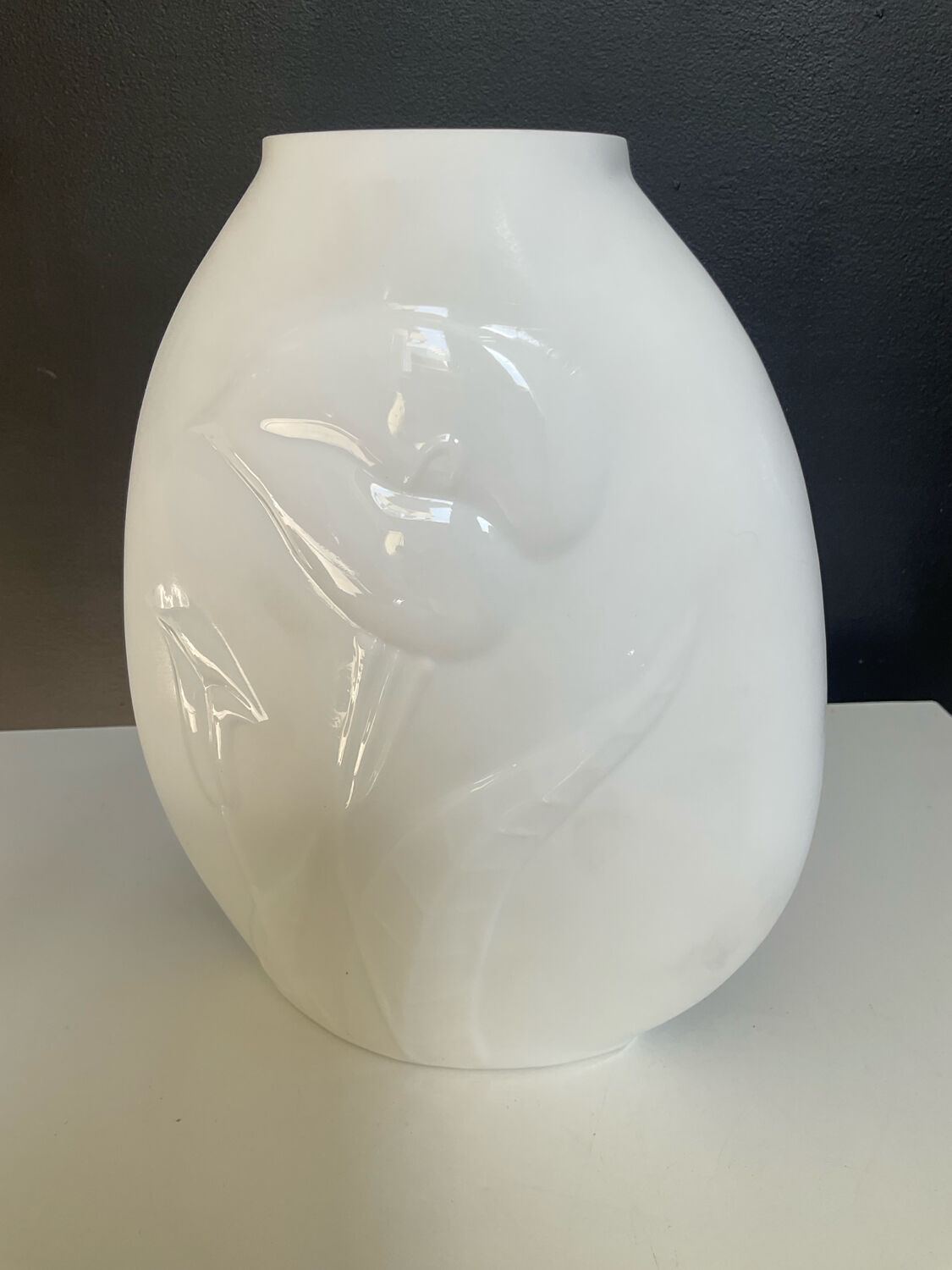 Vintage opaline glass vase
