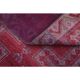 Vintage 1970s Turkish Oushak Handmade Pink Red Wool Wool Runner 89X265