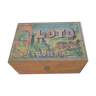 Old wooden box lotto game