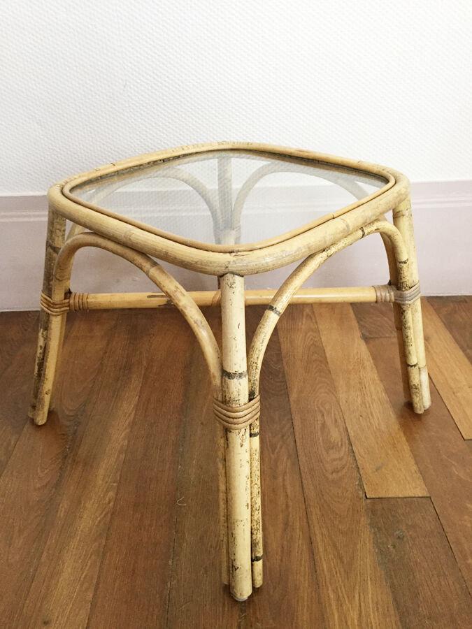 Ikea rattan table, 1960