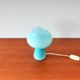 Blue ‘Fungo’ Murano glass table lamp by Massimo Vignelli for Venini, Italy 1950's