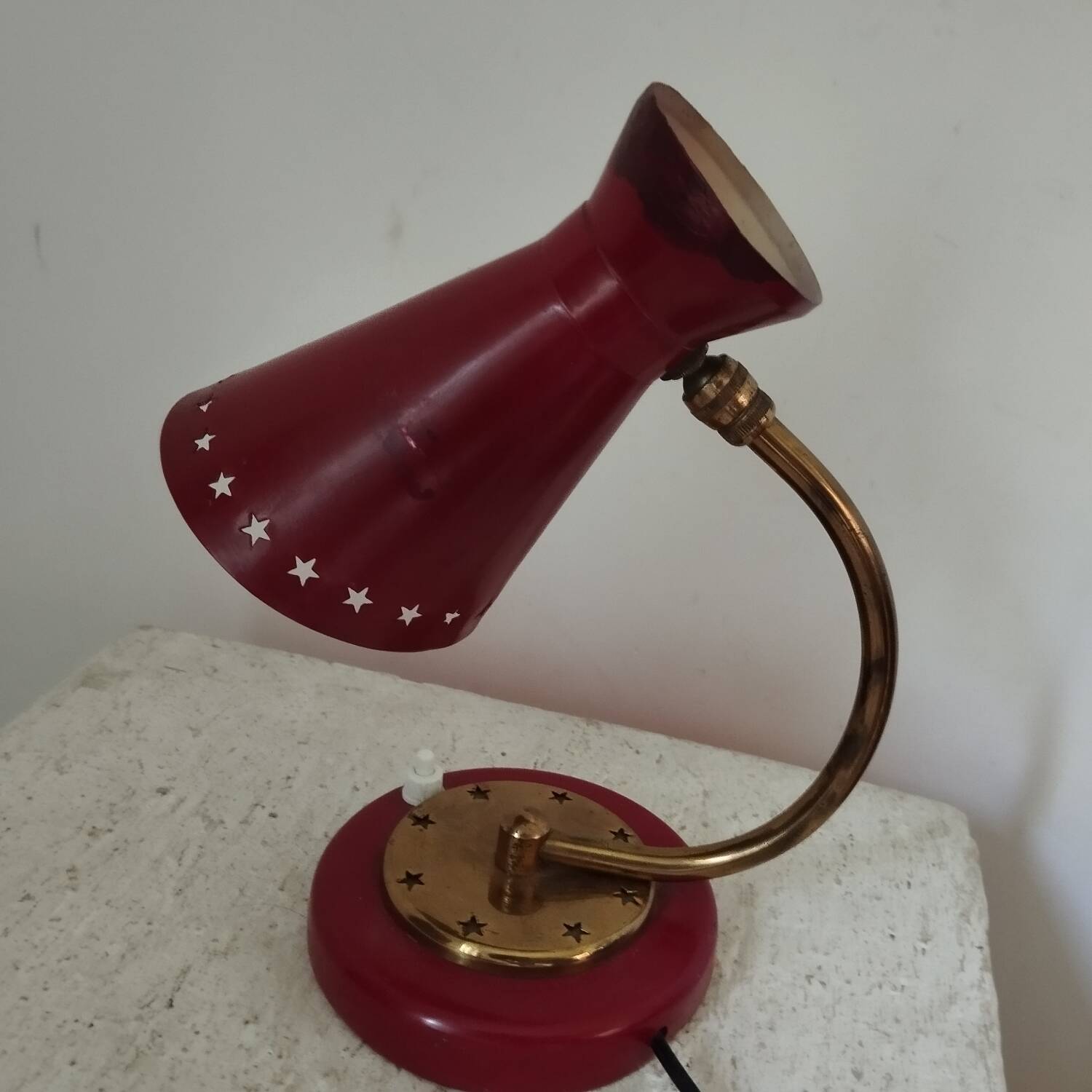 1950s metal lamp