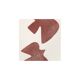 Painting "birds" terracotta signed eawy