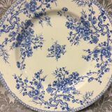 Old art nouveau plates faience of gien france gold medals fleurette
