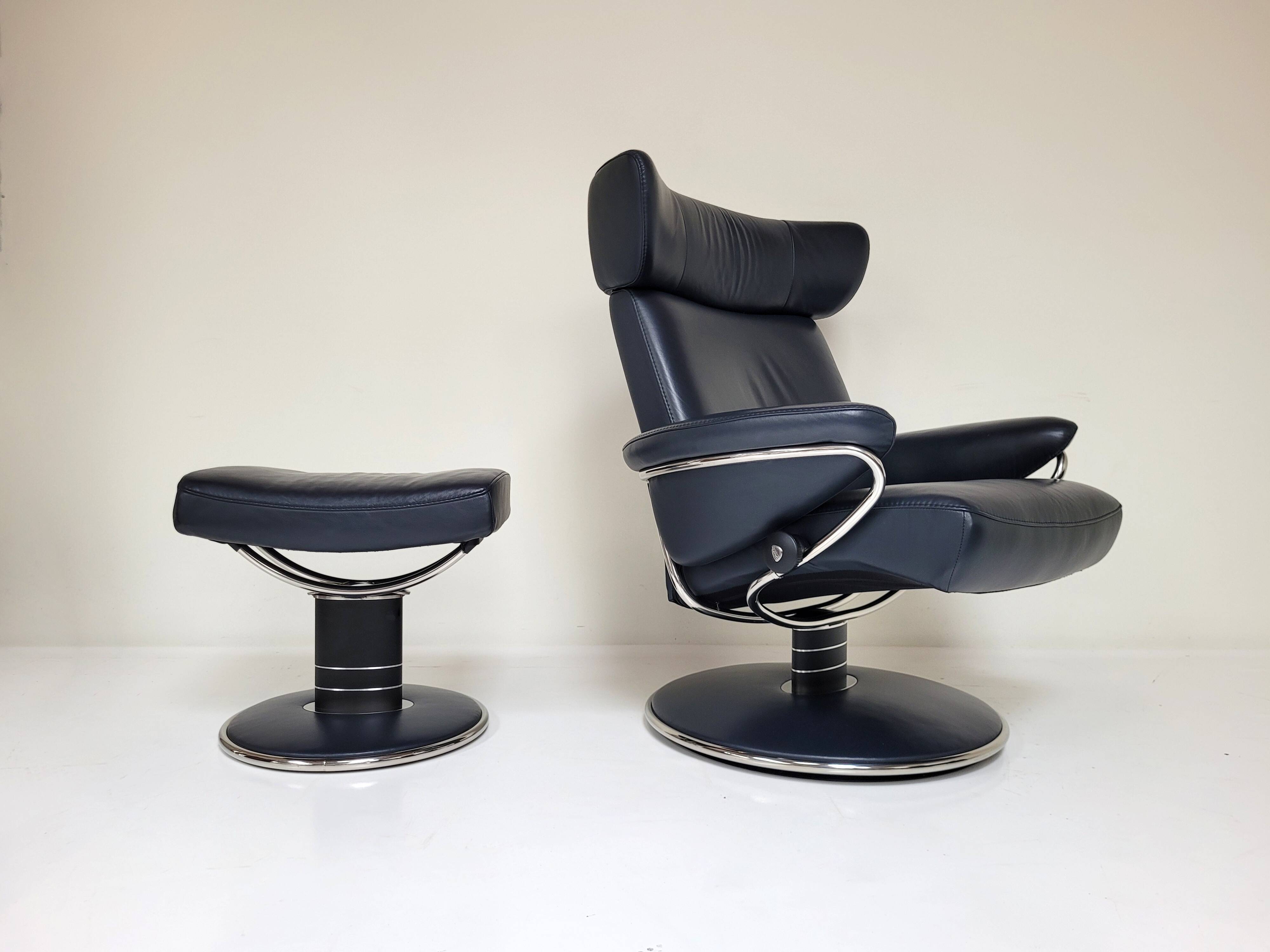 Stressless Jazz relax armchair Large with ottoman