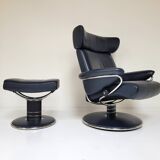 Stressless Jazz relax armchair Large with ottoman