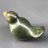 Green ceramic bird