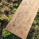 Solid wood truss bench