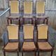 Set of 6 Empire dining chairs – Mahogany, gilded bronze (ombp)