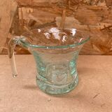 Series 5 old punch sangria glasses médicis vintage bubble blown glass