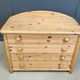 Scandinavian pine wood chest of drawers, 1980s