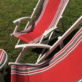Pair of chairs from the 1950s and coordinated stool