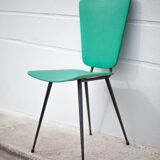 Chair in green skaï, 50