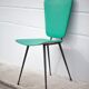 Chaise skaï verte, 50