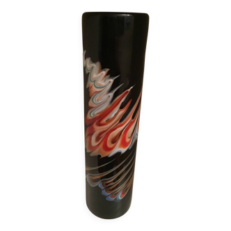 Multi-layer blown glass roller vase