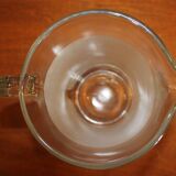 Set of 12 vintage 1950s granita glasses and pitcher