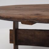 Impressive XL Oak Farmhouse Dining Table, France 19th century