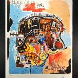 Lithographie en édition limitée de Jean-Michel Basquiat, années 1990, numérotée au crayon.