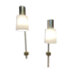 Paire de grandes lampes modulables "design industriel 1950".