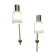 Paire de grandes lampes modulables "design industriel 1950".