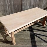 Table de ferme bois brut