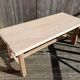 Table de ferme bois brut