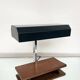 Teak and grey lacquered metal desk lamp, 1950s.