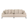 3-seater linen sofa - Natural - Habitat