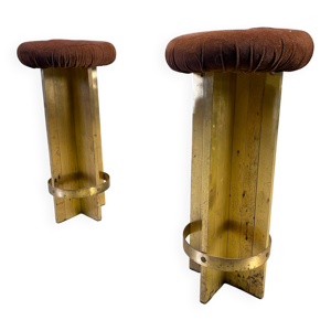 tabourets de bar en laiton