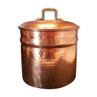 Copper and brass ice cube tray