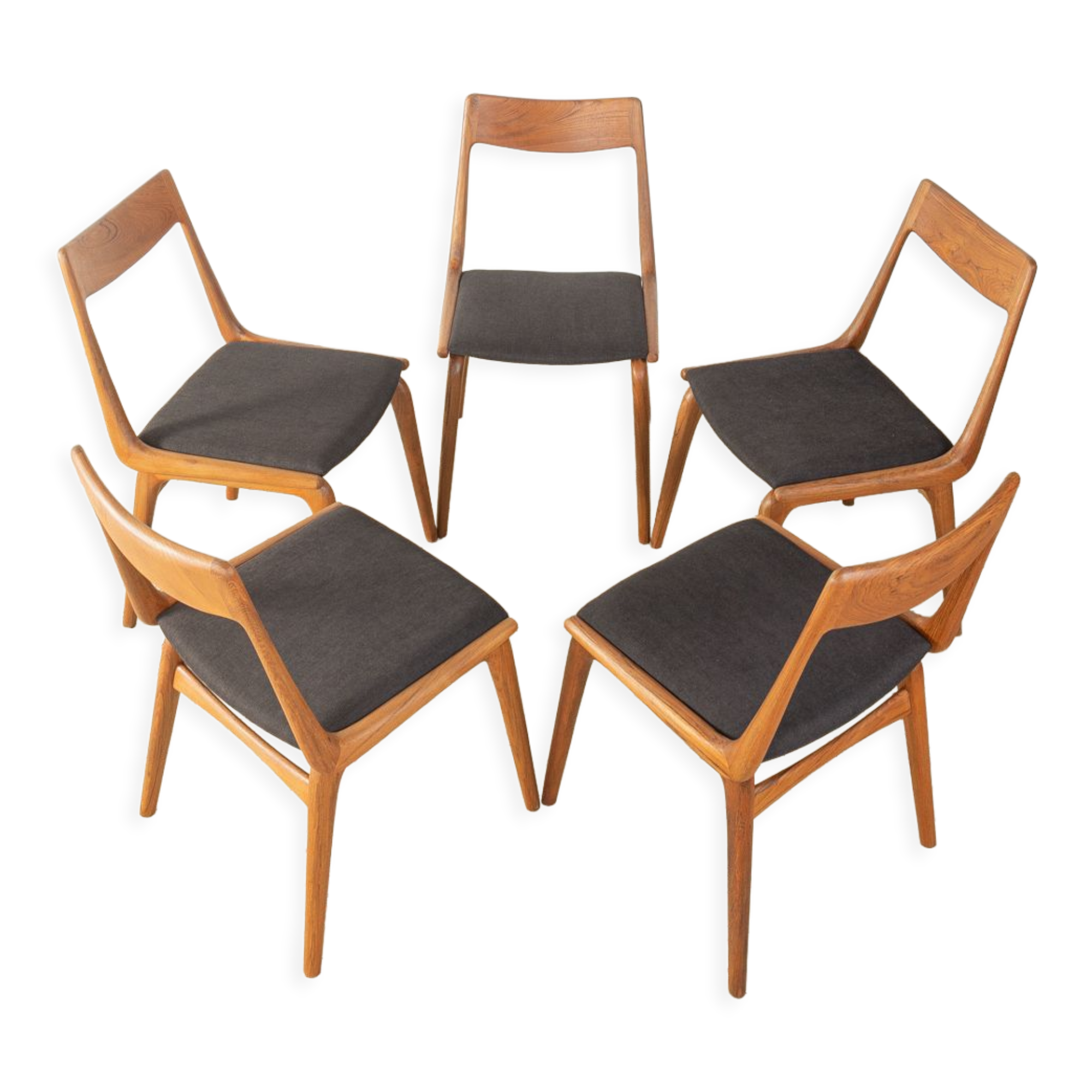 Boomerang Dining chairs by Alfred Christensen