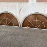 Half-moon window pair