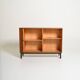 Scandinavian oak cabinet with tambour door, 1960s