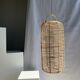 Large lantern-shaped rattan pendant lamp H50 D24