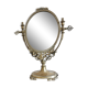 Oval mirror on psyche stand