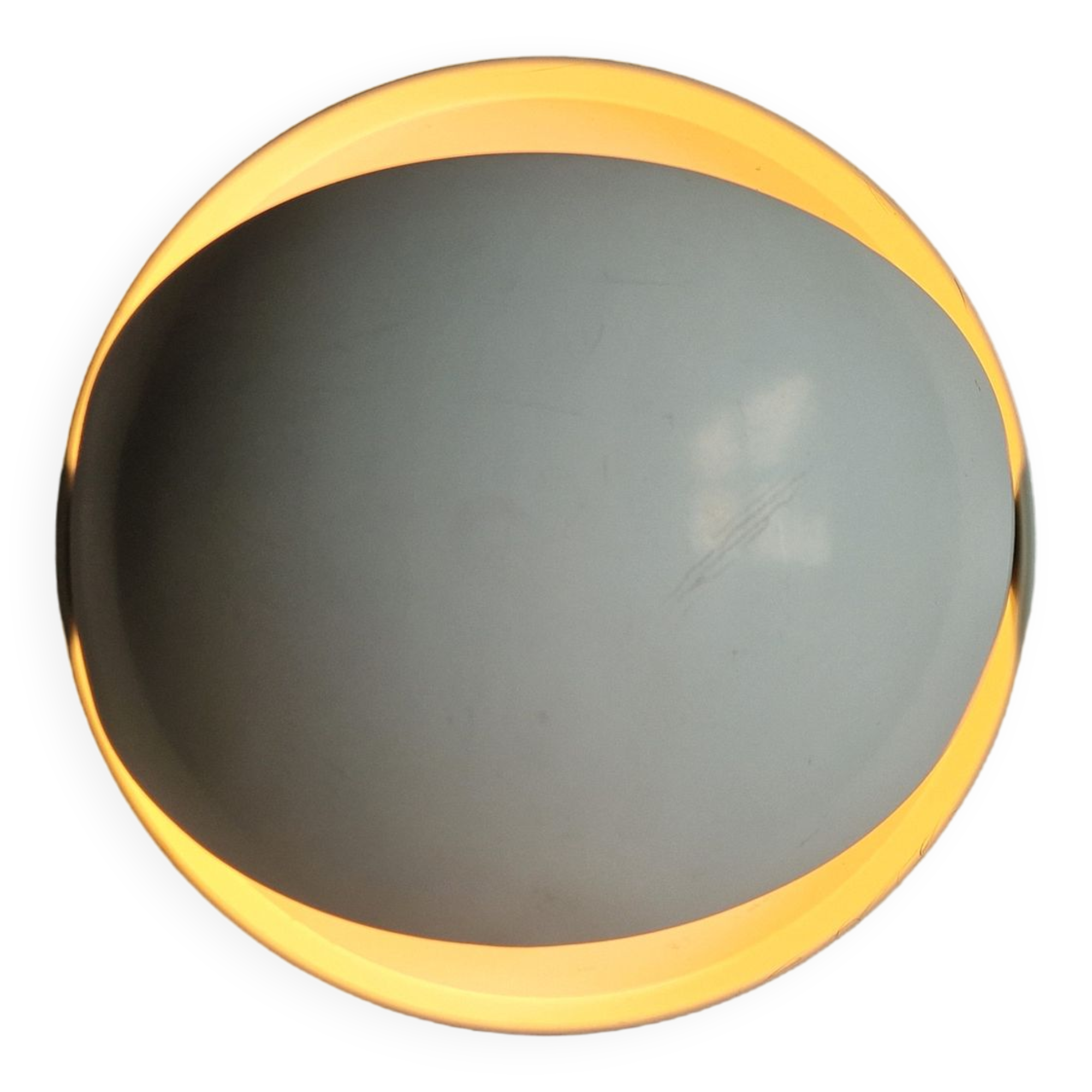White metal Eclipse wall or ceiling lamp by Dijkstra Lighting, The Netherlands 1970's